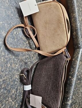 Primark Tan Suede Crossbody & Dark Brown  Bags